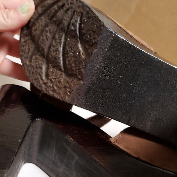 SVEN Mary Jane 3.5” Clogs Mocha Mousse Sz 38 - Picture 11 of 12